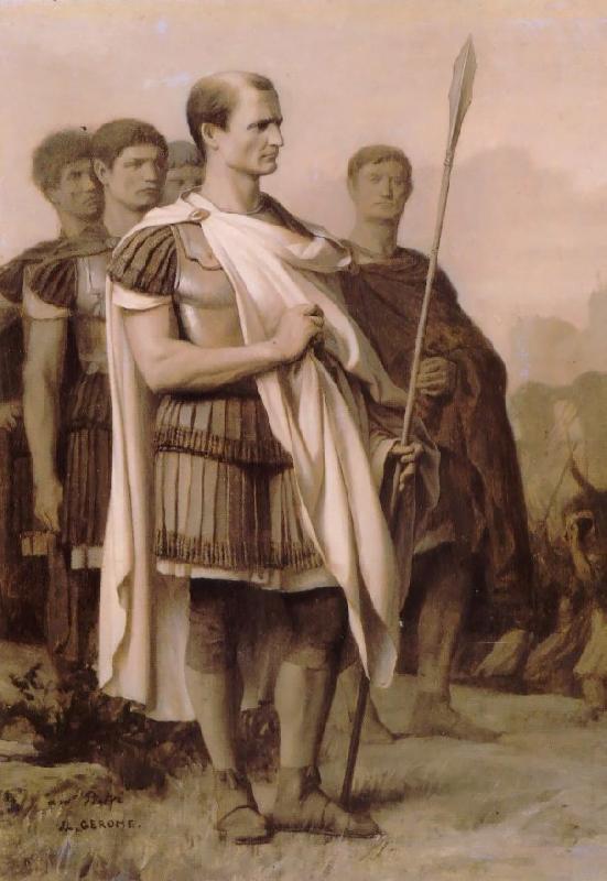 Jean Leon Gerome Julius Caesar and Staff oil painting image